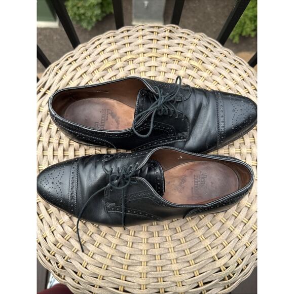 Allen Edmonds Men’s Sanford Dress Shoes Size 9 Leather Made In USA Black - Picture 9 of 15